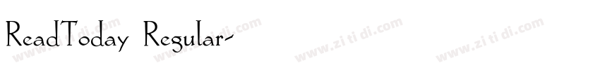 ReadToday Regular字体转换